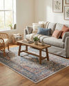 Seville Stripes Collection Area Rug - Cadiz (Blue) Rectangle Blue  lifestyle 6