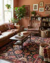 Heritage Elegance Collection Area Rug -  Himeji Rectangle Black  lifestyle 9