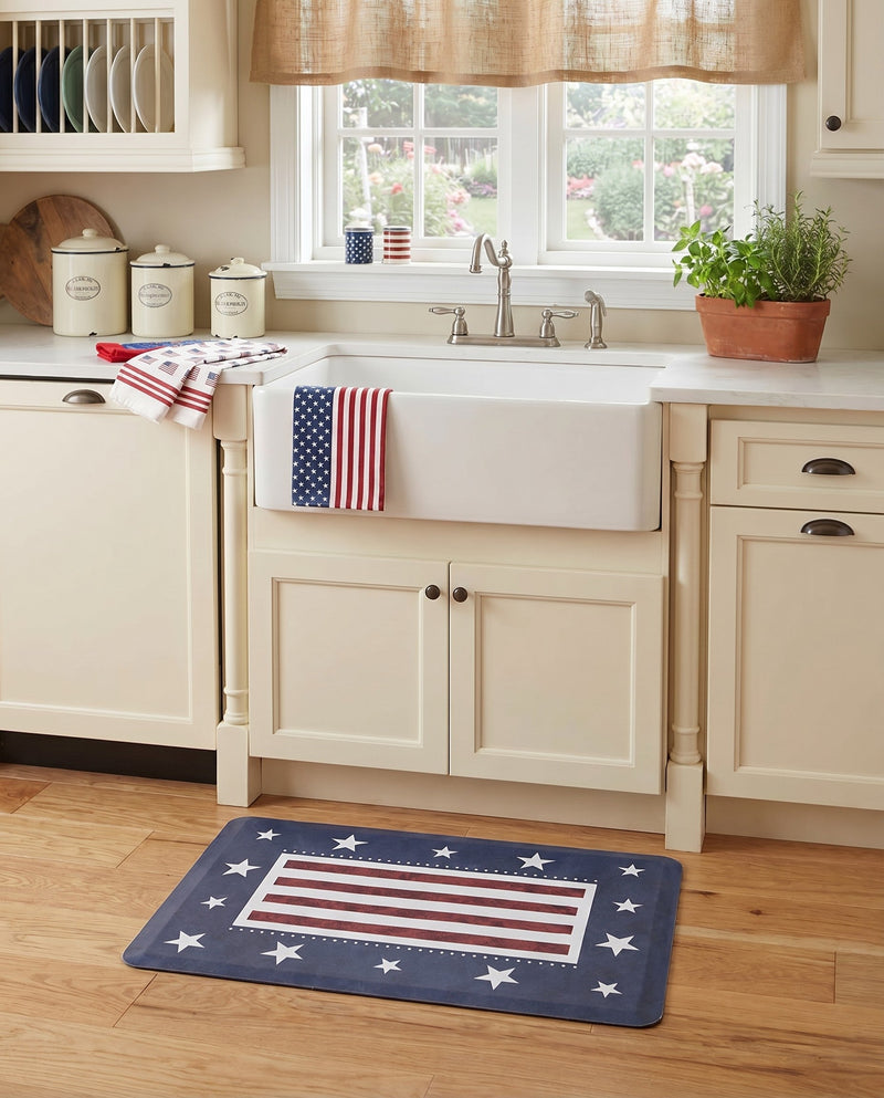 Cozy Mat Collection Area Rug -  Hideaway Rectangle Red and Blue  lifestyle 4