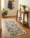 Savannah Soiree Collection Area Rug -  Everglade (Ivory) Runner Ivory  lifestyle 78