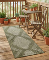 Urban Terrace Collection Area Rug -  Chelsea (Green) Runner Green  lifestyle 29