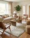 Tribal Terrace Treasures Collection Area Rug - Mayan Marina (Green) Rectangle Green  lifestyle 4