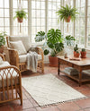 Sahara Chic Collection Area Rug -  Tuareg Rectangle Ivory  lifestyle 22
