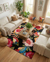 Seaside Blooms Collection Area Rug -  Versailles Rectangle Multi  lifestyle 38
