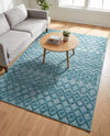 Garden Lattice Charm Collection Area Rug -  Pergola (Aqua) Rectangle Aqua  lifestyle 21