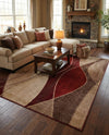 Autumn Meadow Collection Area Rug -  Emberglow Rectangle Multi  lifestyle 22