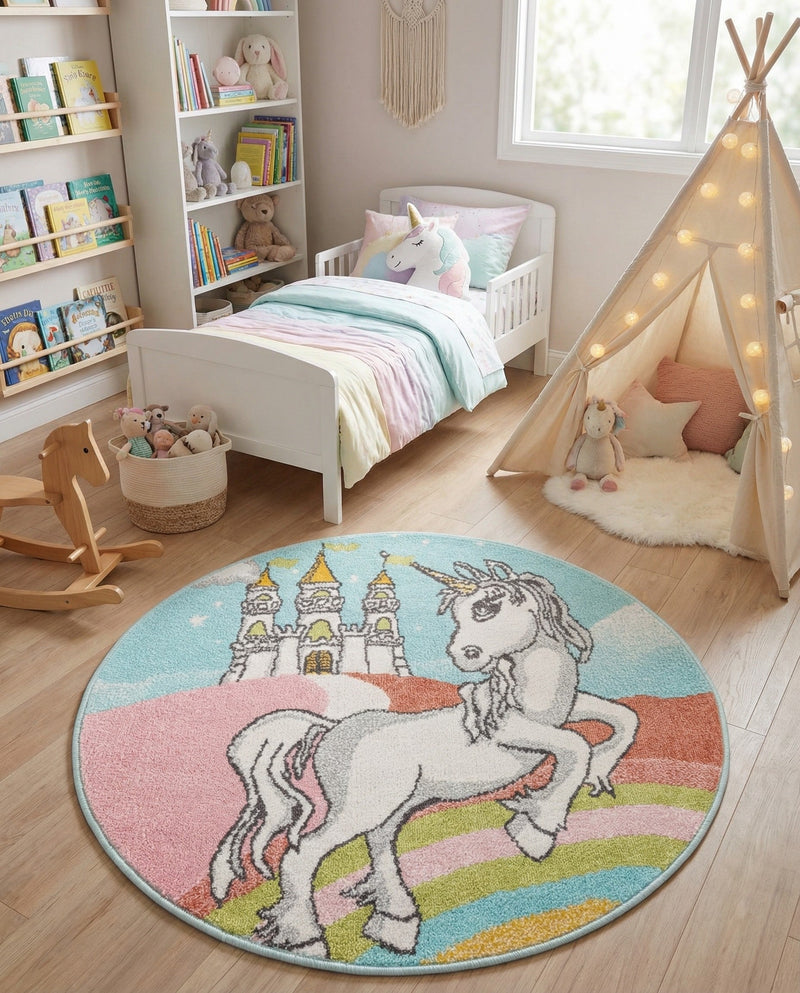Wonder Tykes Collection Area Rug -  Carnival Round Multi  lifestyle 37