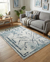 Aegean Elegance Washables Collection Area Rug - Santorini Rectangle Ivory Gray  lifestyle 13