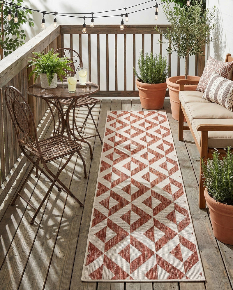 Urban Oasis Rugs Collection Area Rug -  Highrise (Rust Red) Runner Rust Red  lifestyle 46