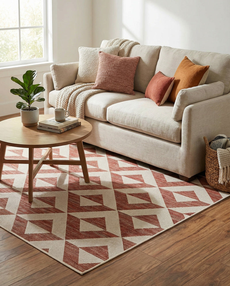 Urban Oasis Rugs Collection Area Rug -  Highrise (Rust Red) Rectangle Rust Red  lifestyle 16