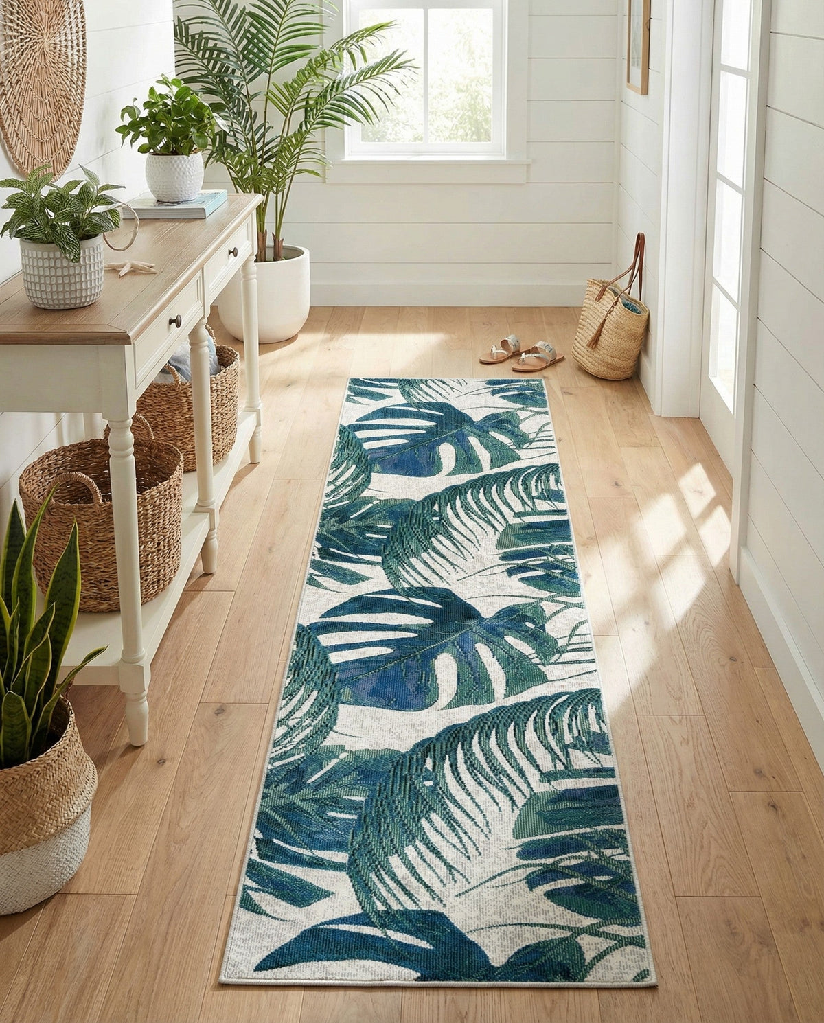 Meadow Breeze Collection Area Rug -  Clover Runner Ivory  lifestyle 136