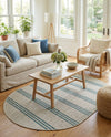 Urban Oasis Rugs Collection Area Rug -  District (Light Gray) Oval Light Gray  lifestyle 20