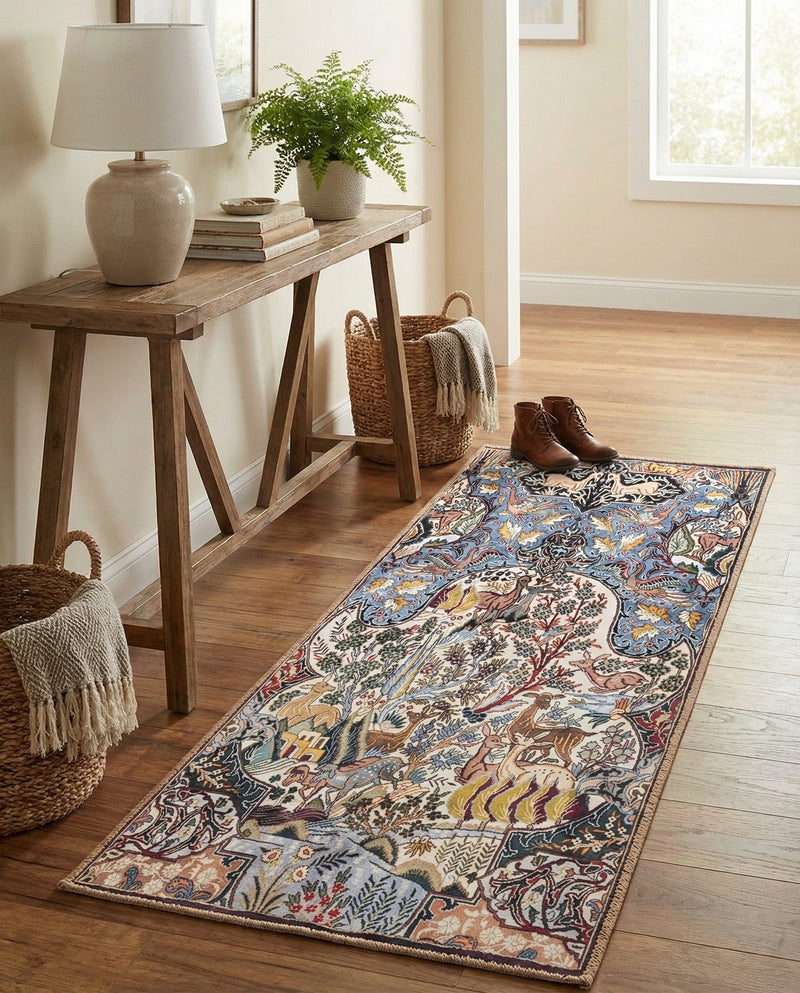 Heritage Elegance Collection Area Rug -  Louvre Runner Multi  lifestyle 55