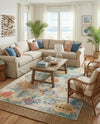 Sorrento Shores Collection Area Rug -  Massa Rectangle Beige  lifestyle 7