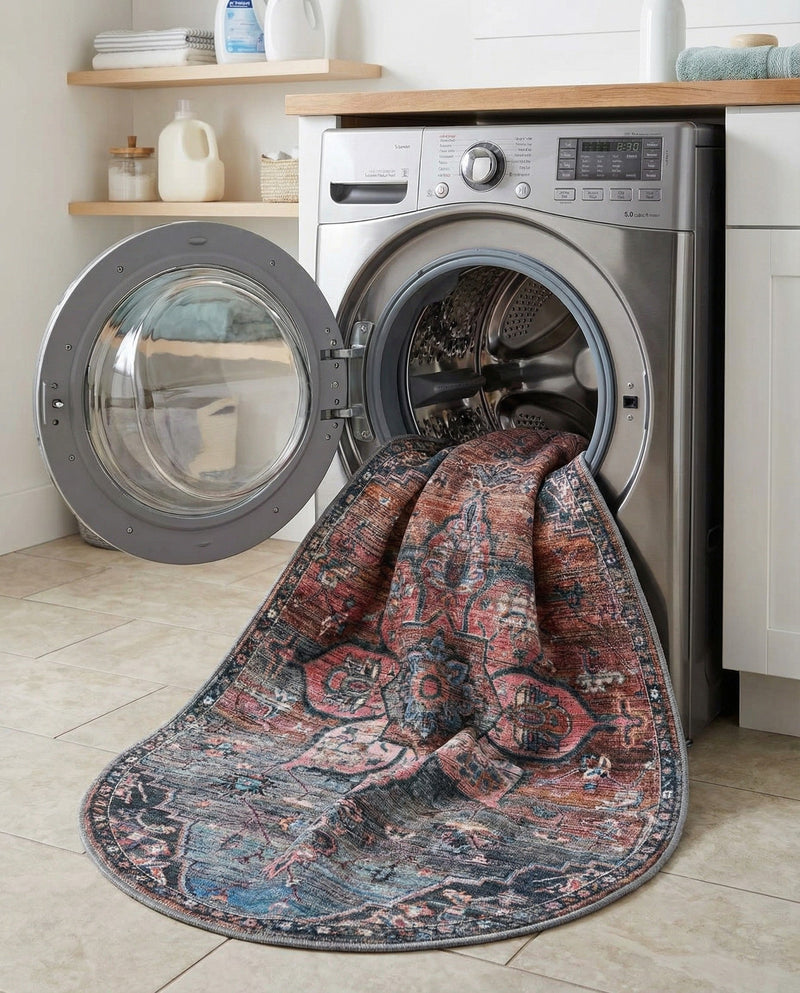 Vintage Memories Collection Area Rug -  Hindsight Oval Multi  lifestyle 41
