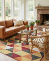Seville Elegance Collection Area Rug -  Malaga Rectangle Multi  lifestyle 27