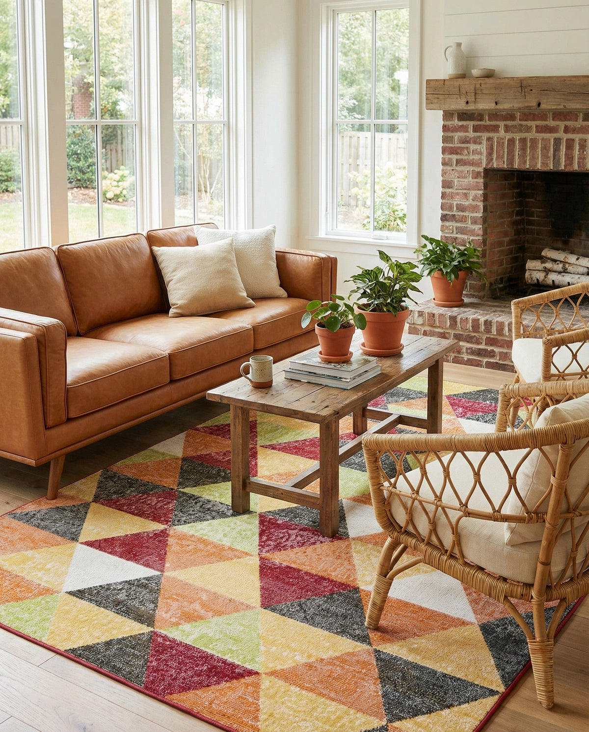 Seville Elegance Collection Area Rug -  Malaga Rectangle Multi  lifestyle 27