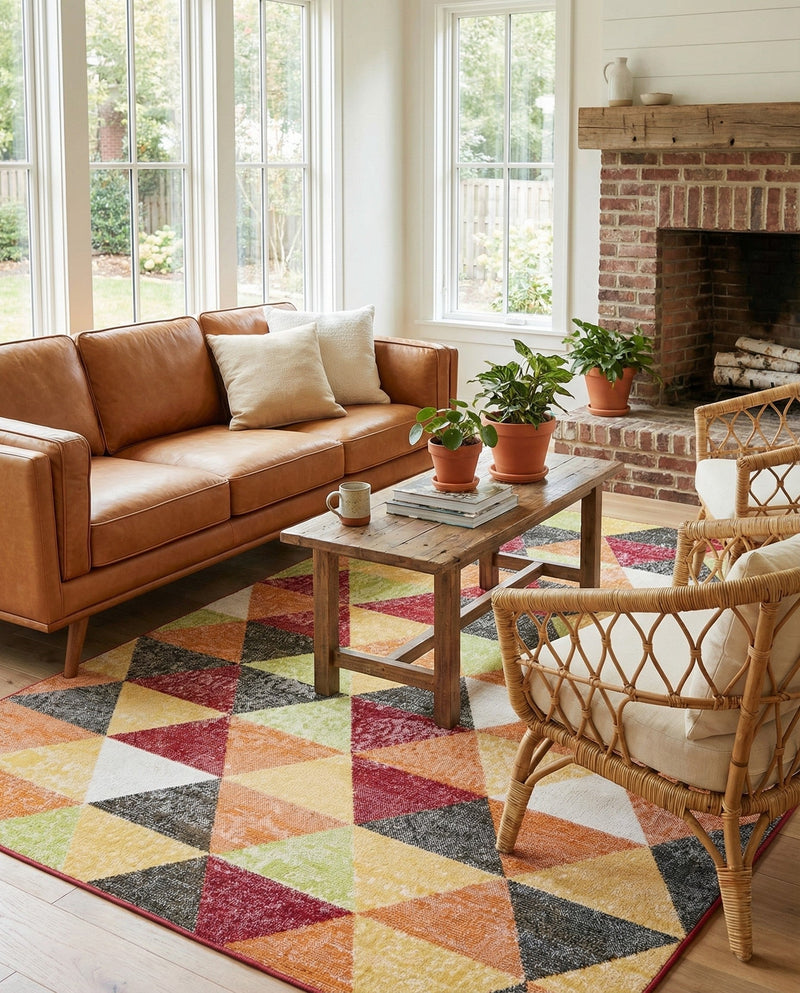 Seville Elegance Collection Area Rug -  Malaga Rectangle Multi  lifestyle 27