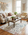 Meadow Breeze Collection Area Rug -  Sunbeam Rectangle Ivory  lifestyle 14