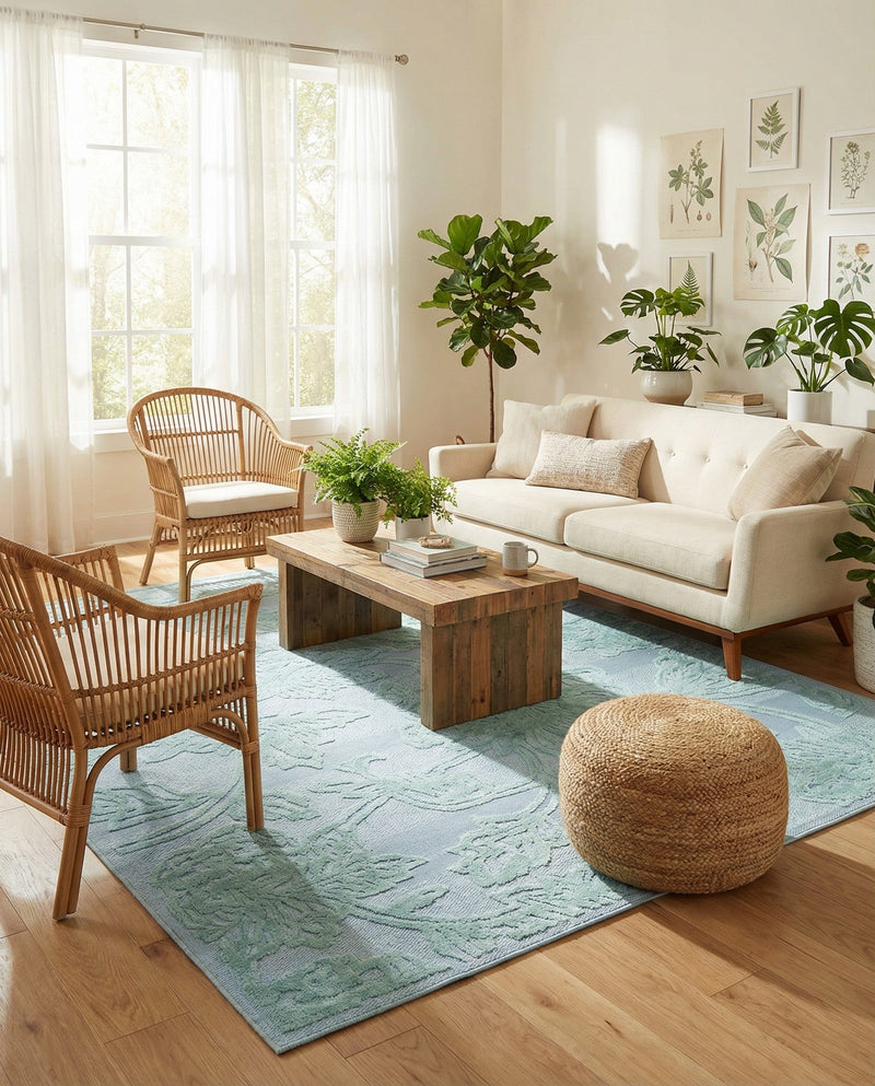 Bahama Breeze Outdoor Collection Area Rug -  Eleuthera Rectangle Navy Blue  lifestyle 8
