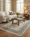 Persian Elegance Collection Area Rug -  Ardabil Rectangle Ivory  lifestyle 15