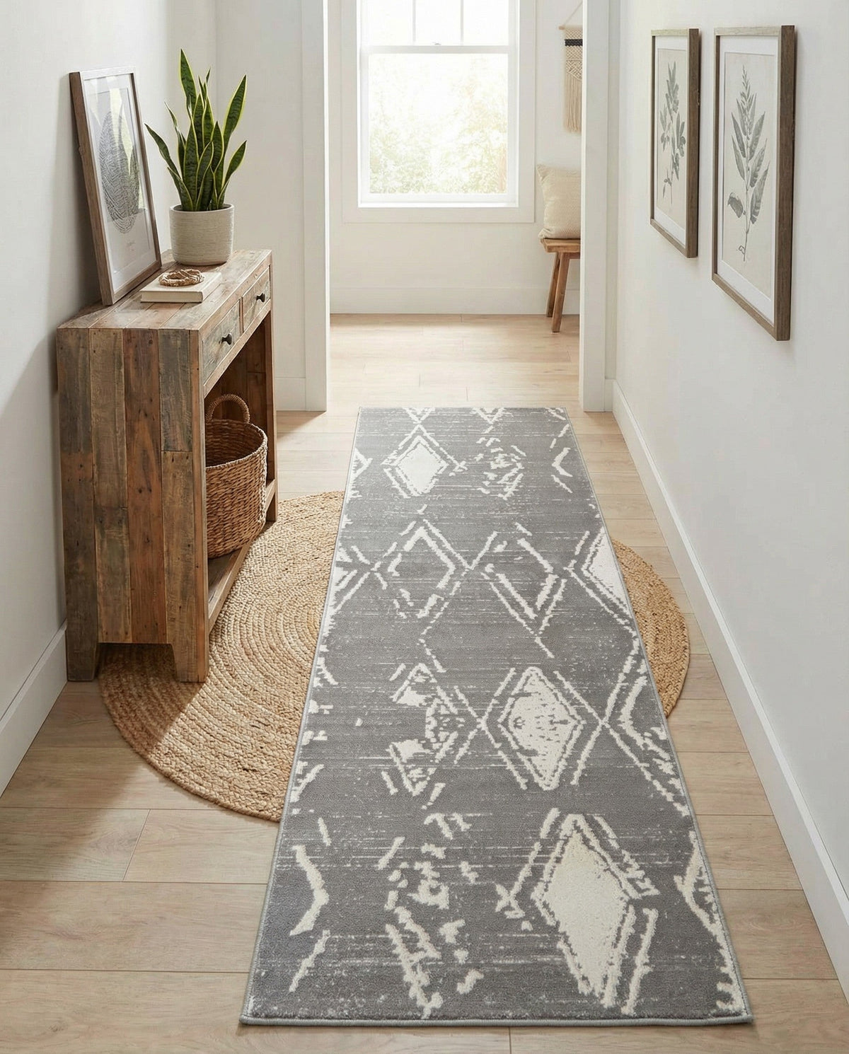 Metro Heights Collection Area Rug -  Madison Runner Gray  lifestyle 148