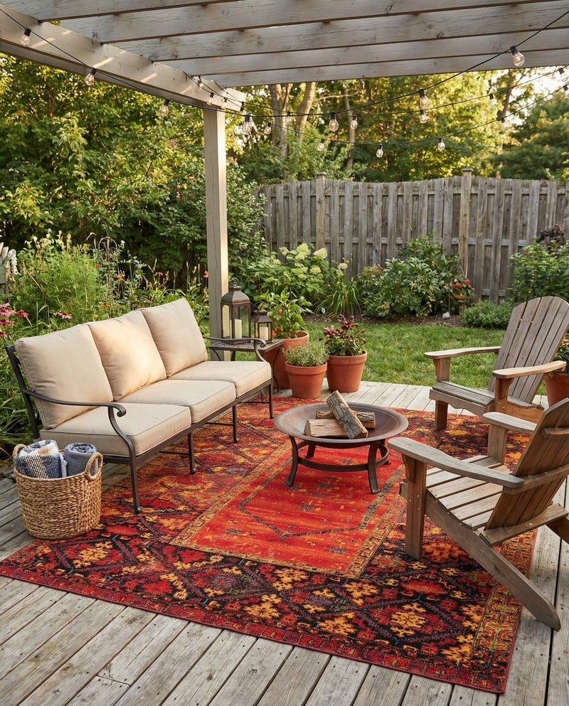 Safari Escape Rugs Collection Area Rug - Serengeti Rectangle Multi  lifestyle 7