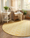 Urban Oasis Rugs Collection Area Rug -  Boulevard (Yellow Ivory) Round Yellow Ivory  lifestyle 18