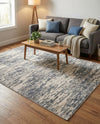 Serenity Sands Collection Area Rug - Dunescape Rectangle Gray  lifestyle 27
