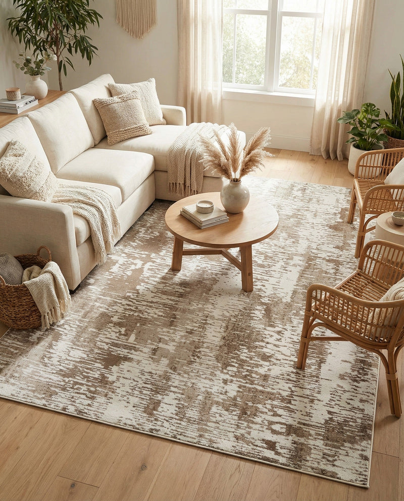 Coastal Haven Collection Area Rug -  Pelican Rectangle Ivory  lifestyle 35