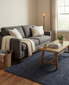 Woven Seaside Jute Collection Area Rug - Savannah (Navy Blue) Rectangle Navy Blue  lifestyle 15