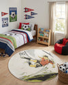 Wonder Tykes Collection Area Rug -  Mirage Round Gray  lifestyle 39