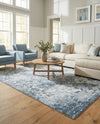 Aegean Elegance Washables Collection Area Rug -  Serifos Rectangle Navy Blue  lifestyle 22