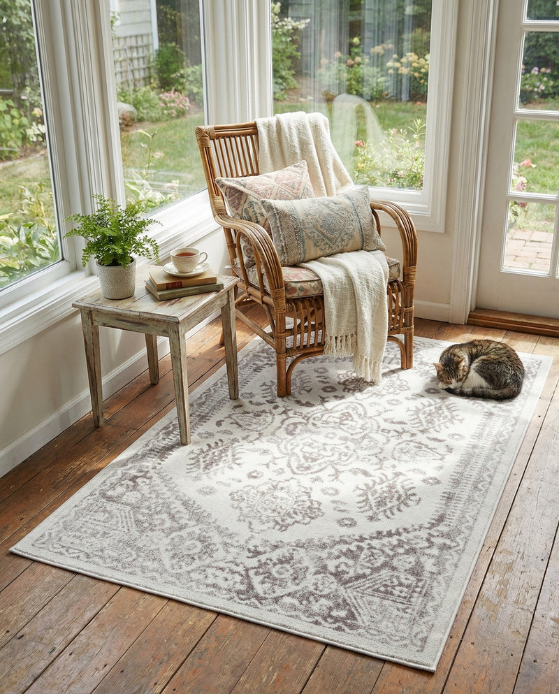 Cambridge Classics Collection Area Rug -  Fitzwilliam (Cream) Rectangle Cream  lifestyle 25