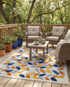 Bahama Breeze Outdoor Collection Area Rug - Nassau Rectangle Gray  lifestyle 18
