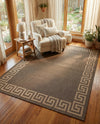Sahara Sands Collection Area Rug -  Elephantine Rectangle Brown  lifestyle 29