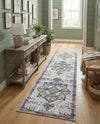 Baroque Era Collection Area Rug - Versailles (Sea Salt White) Runner Sea Salt White  lifestyle 27