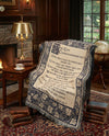 Fleece Haven Collection Area Rug -  Wray Rectangle Blue and White  lifestyle 3