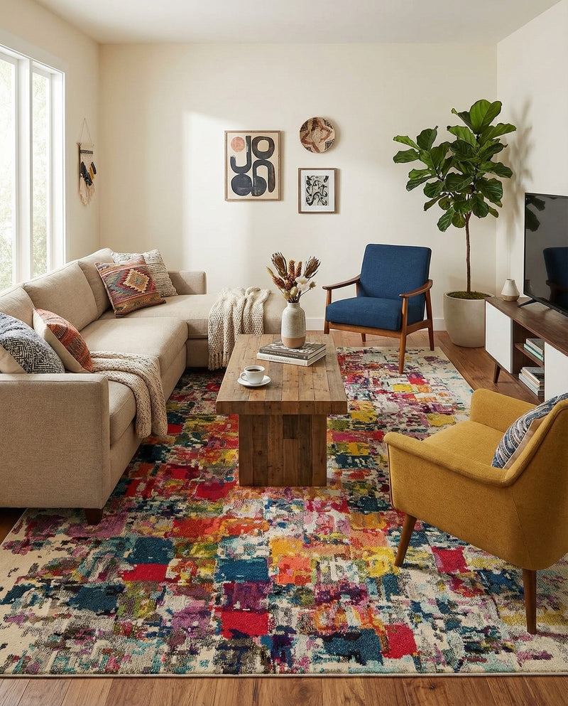 Marrakesh Elegance Collection Area Rug -  Azilal Rectangle Multi  lifestyle 23