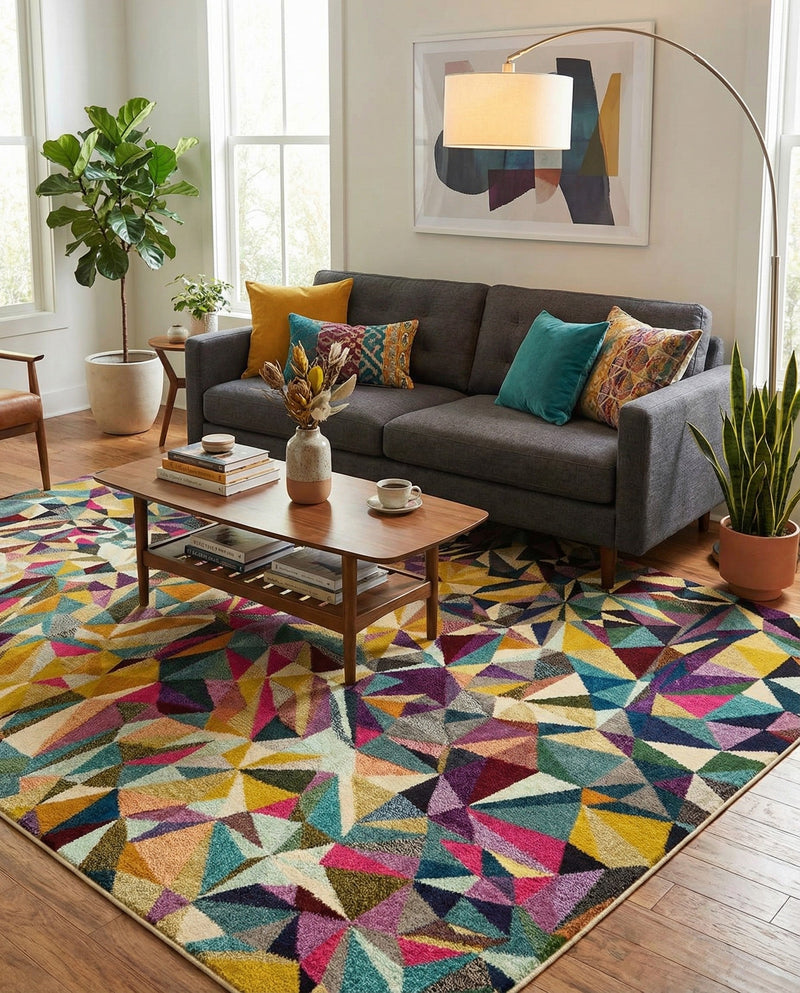 Marrakesh Elegance Collection Area Rug -  Toubkal Rectangle Multi  lifestyle 7