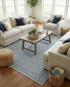 Urban Oasis Rugs Collection Area Rug -  Rooftop (Blue) Rectangle Blue  lifestyle 11