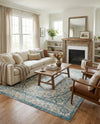 Seville Stripes Collection Area Rug - Cadiz (Light Gray) Rectangle Light Gray  lifestyle 11