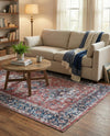 Laguna Sands Collection Area Rug -  Venice Rectangle Rust Red  lifestyle 56