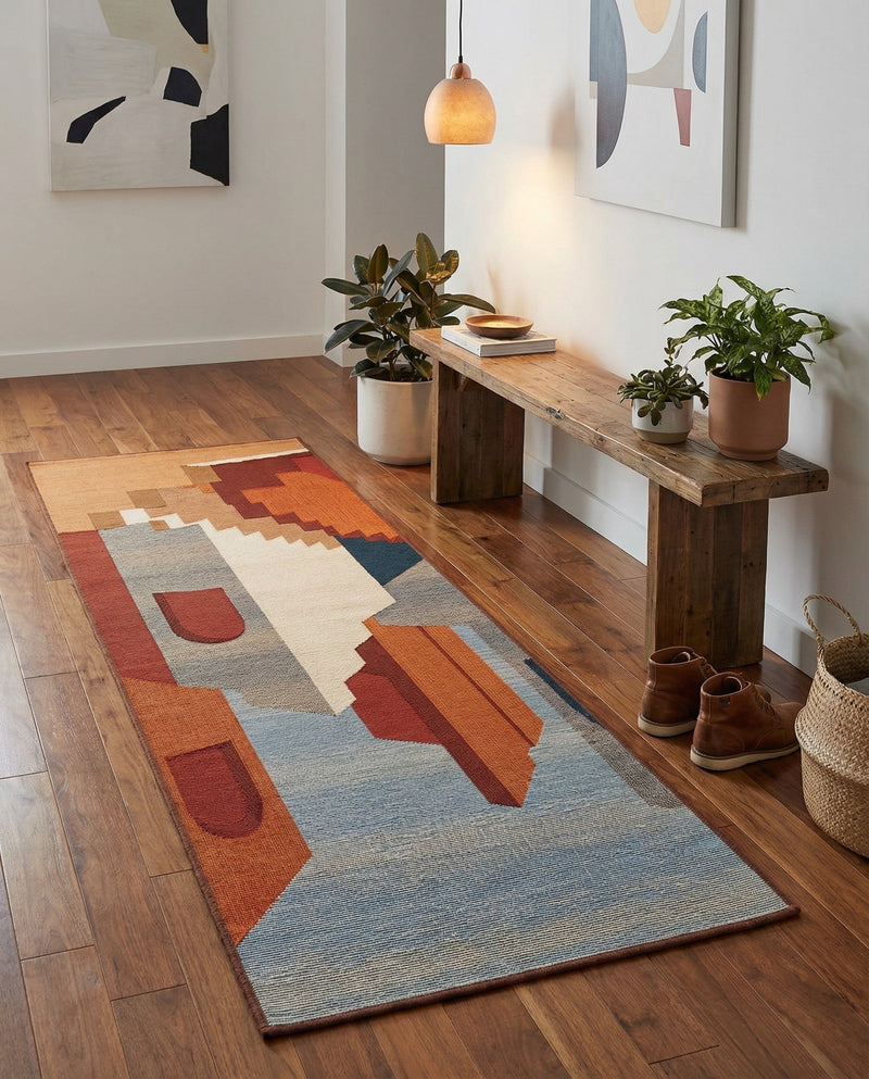 Urban Terrace Collection Area Rug -  Patio Runner Multi  lifestyle 33