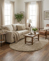 Alpine Plush Collection Area Rug -  Cortina (Linen) Oval Linen  lifestyle 31