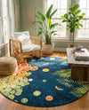 Seaside Haven Rugs Collection Area Rug -  Dunes Round Multi  lifestyle 52