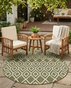 Urban Oasis Rugs Collection Area Rug -  Boulevard (Green) Oval Green  lifestyle 28