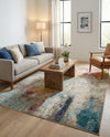Chromatic Oasis Collection Area Rug -  Azure Rectangle Beige  lifestyle 9