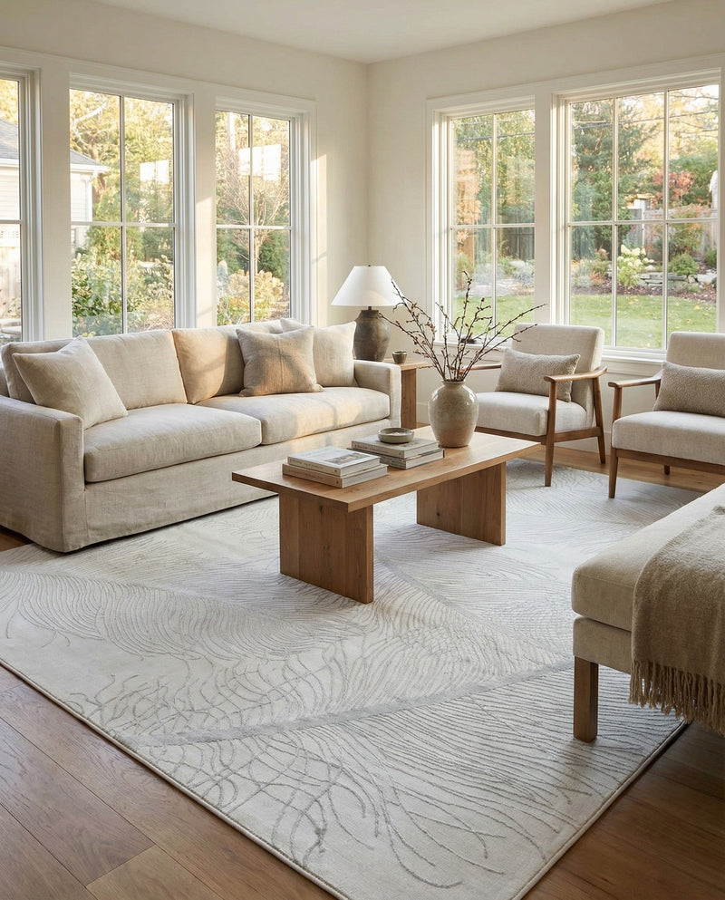 Bloomsbury Elegance Collection Area Rug -  Westminster Rectangle Ivory  lifestyle 21
