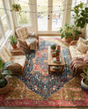 Patio Heritage Collection Area Rug -  Sanctuary Rectangle Multi  lifestyle 57